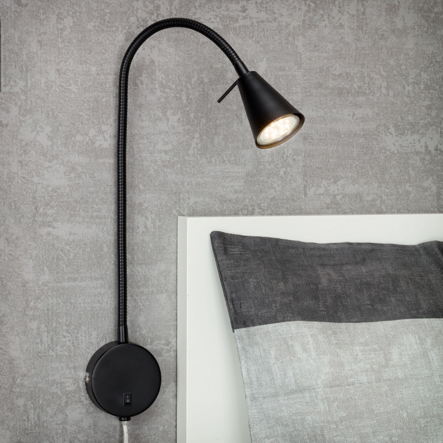 Briloner 2082-015 - LED Seinavalgusti COMFORT LIGHT 1xGU10/5W/230V must
