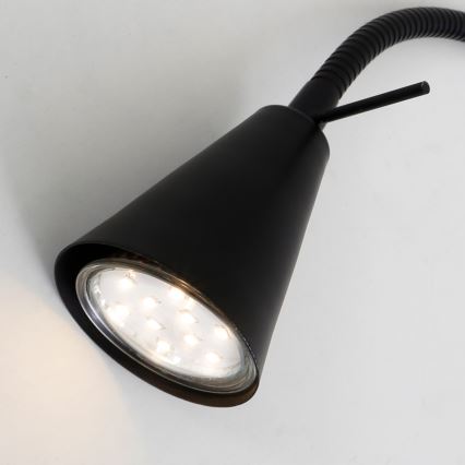 Briloner 2082-015 - LED Seinavalgusti COMFORT LIGHT 1xGU10/5W/230V must