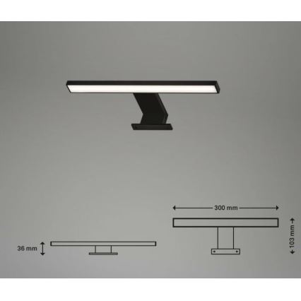 Briloner 2104-015 - LED Peeglivalgustus vannituppa DUN LED/5W/230V 30 cm IP44