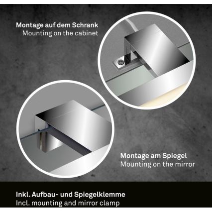 Briloner 2104-018 - LED Peeglivalgustus vannituppa DUN LED/5W/230V 30 cm IP44