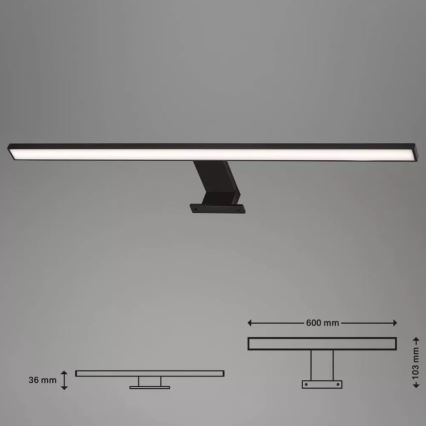 Briloner 2104-115 - LED Peeglivalgustus vannituppa DUN LED/8W/230V 60 cm IP44