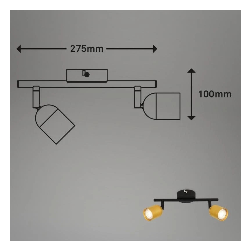 Briloner 2145-027 - Suunavalgusti 2xGU10/9W/230V