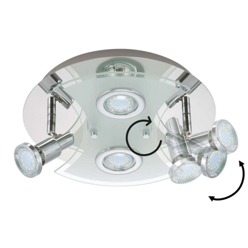 Briloner 2159-048LM - LED kohtvalgusti SPLASH 4xGU10/3W/230V
