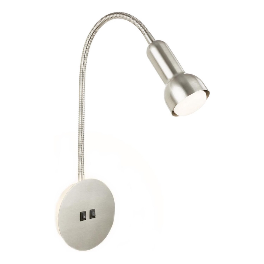 Briloner 2178012 - LED Paindlik seinalamp 1xE14/10W/230V + LED/3W matt kroom