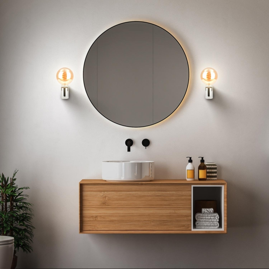 Briloner 2182-018 - Vannitoa seinavalgusti DONGA 1xE27/10W/230V IP44 läikiv kroom