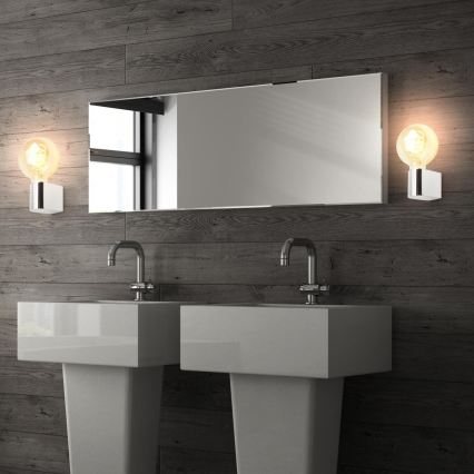 Briloner 2182-018 - Vannitoa seinavalgusti DONGA 1xE27/10W/230V IP44 läikiv kroom