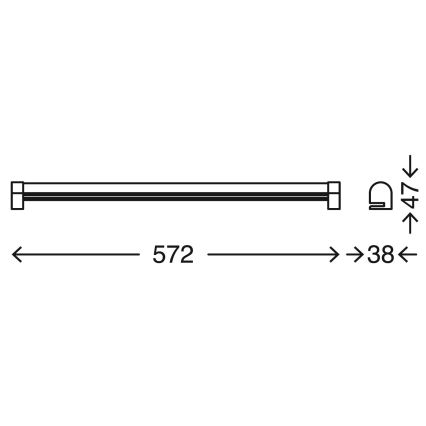 Briloner 2243-118 - LED Hämardatav peeglivalgustus vannituppa COOL&COSY LED/10W/230V 2700/4000K IP44