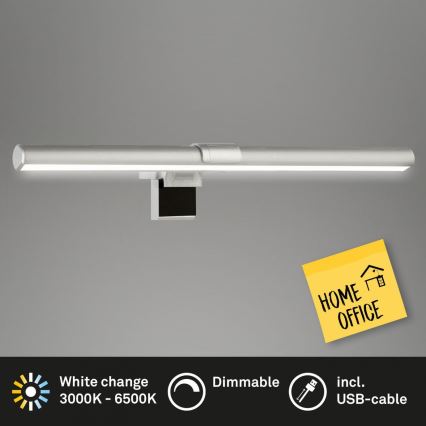Briloner 2303-014 - LED Hämardatav monitorivalgustus LED/3,5W/5V 3000/4500/6500K