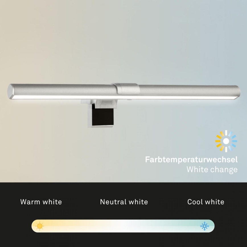 Briloner 2303-014 - LED Hämardatav monitorivalgustus LED/3,5W/5V 3000/4500/6500K