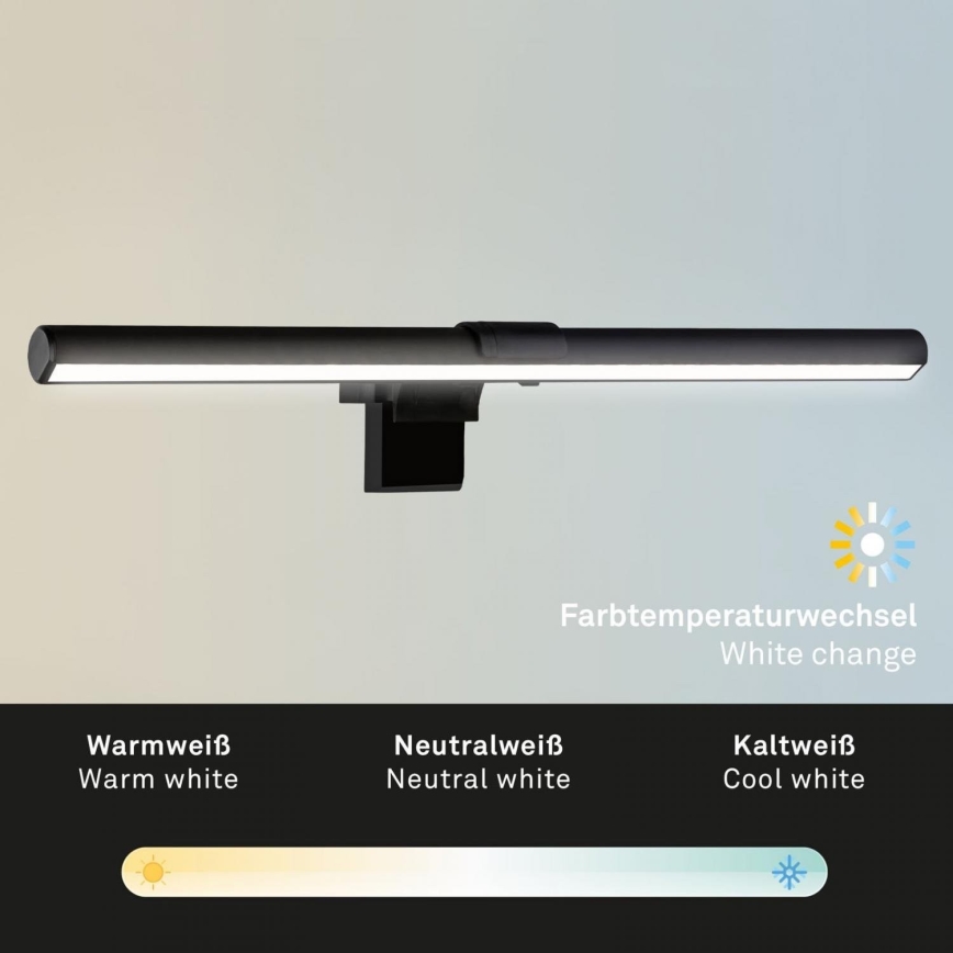 Briloner 2303-015 - LED Hämardatav monitorivalgustus LED/3,5W/230V 2700/4000/6500K