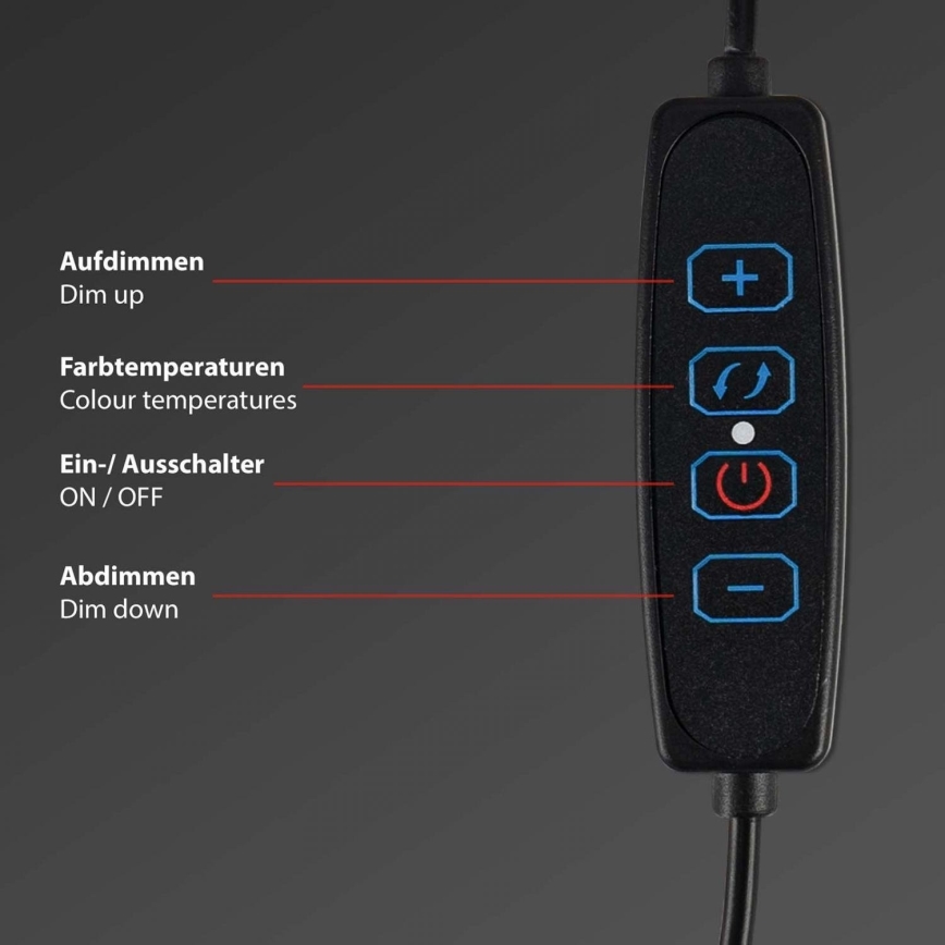 Briloner 2303-015 - LED Hämardatav monitorivalgustus LED/3,5W/230V 2700/4000/6500K