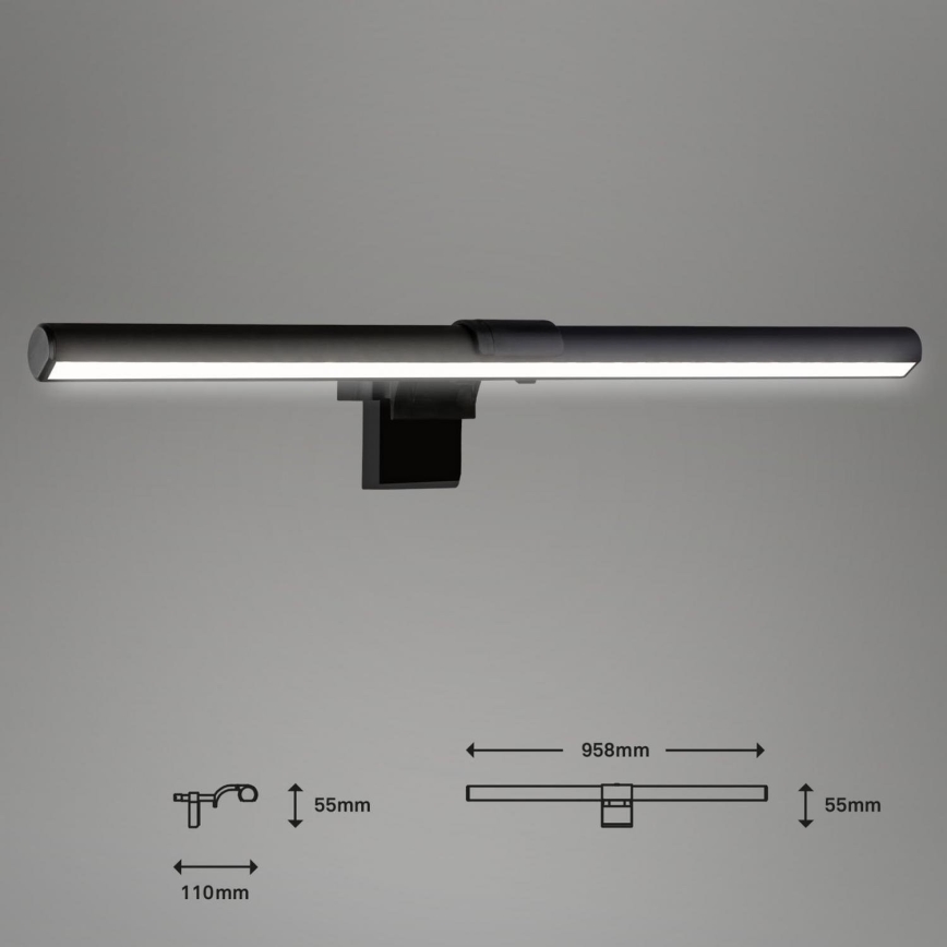 Briloner 2303-015 - LED Hämardatav monitorivalgustus LED/3,5W/230V 2700/4000/6500K