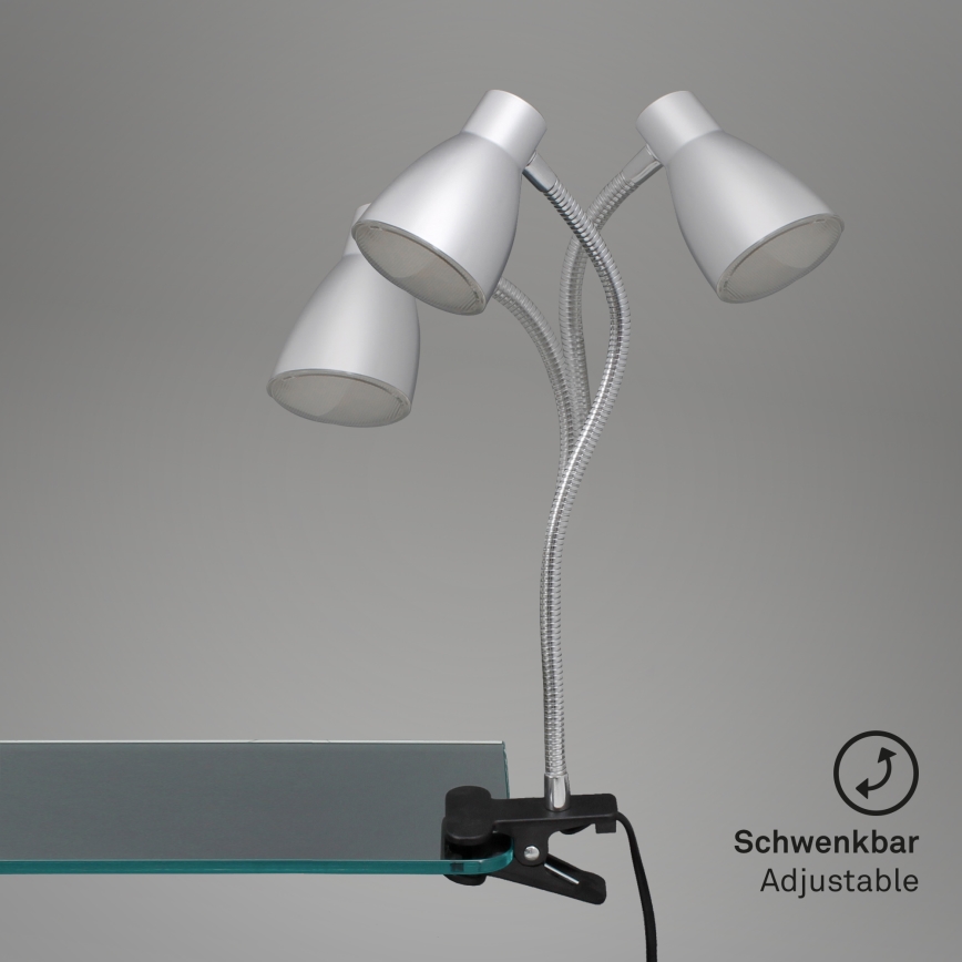 Briloner 2615-014P - LED Lamp klambriga GRIP LED/2,5W/230V hõbedane