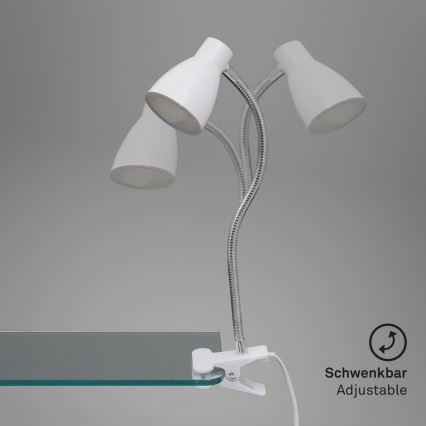 Briloner 2615-016P - LED Lamp klambriga GRIP LED/2,5W/230V valge