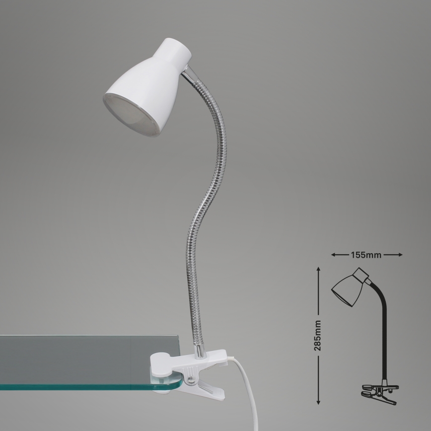Briloner 2615-016P - LED Lamp klambriga GRIP LED/2,5W/230V valge