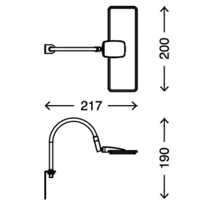 Briloner 2664-012 - LED seinalamp UNO LED/5W/230V mattkroom