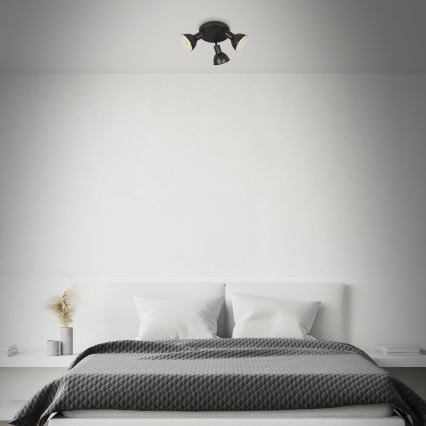 Briloner 2674-035 - Kohtvalgusti RETRO 3xE14/25W/230V must