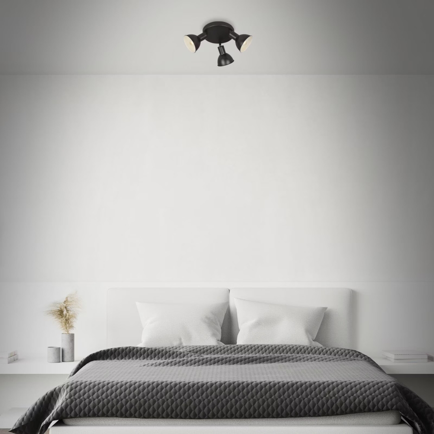 Briloner 2674-035 - Kohtvalgusti RETRO 3xE14/25W/230V must