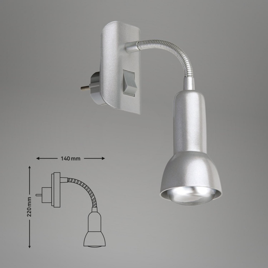 Briloner 2739-014P - Valgusti pistikuga 1xE14/25W/230V