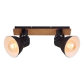 Briloner 2742-025 - Kohtvalgusti SPOTLIGHT 2xE27/40W/230V must/pruun