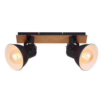 Briloner 2742-025 - Kohtvalgusti SPOTLIGHT 2xE27/40W/230V must/pruun