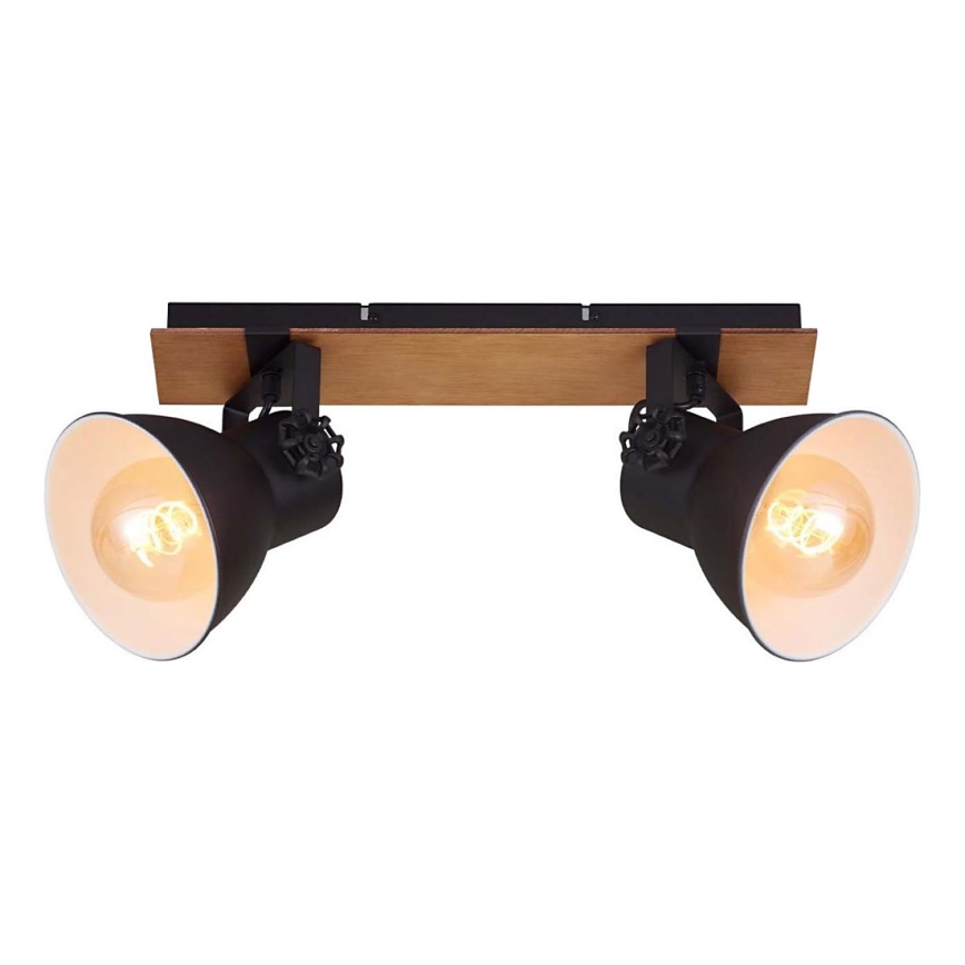 Briloner 2742-025 - Kohtvalgusti SPOTLIGHT 2xE27/40W/230V must/pruun