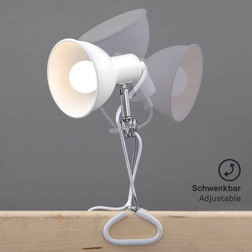 Briloner 2790-016 - Klambriga lamp FIX 1xE14/8W/230V valge