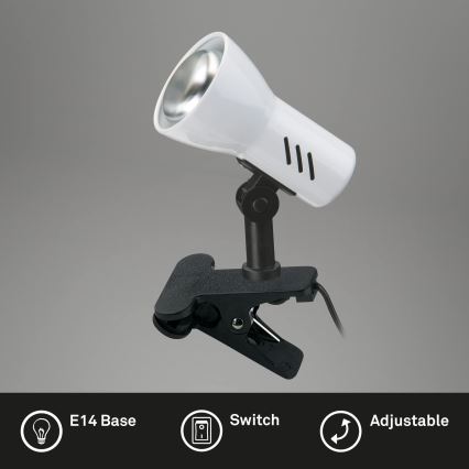 Briloner 2794/016P - Kinnitusega lamp 1xE14/40W/230V must/valge