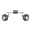 Briloner 2852- 026 - Kohtvalgusti RETRO 2xE14/5,5W/230V kummipuu
