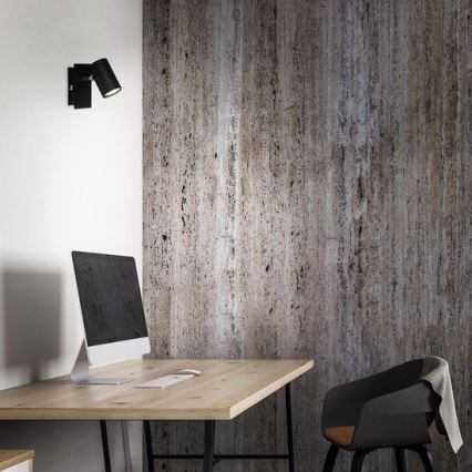 Briloner 2857-015 - Kohtvalgusti seinale SPOT 1xGU10/40W/230V must