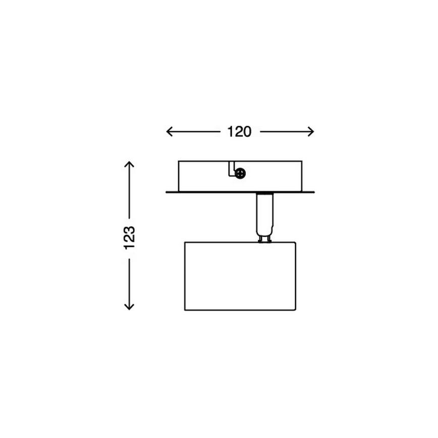 Briloner 2857-016 - Kohtvalgusti seinale SPOT 1xGU10/40W/230V valge