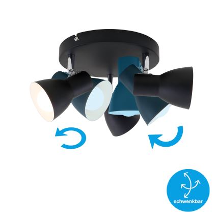 Briloner 2860-035 - Suunavalgusti CUP 3xE14/25W/230V must