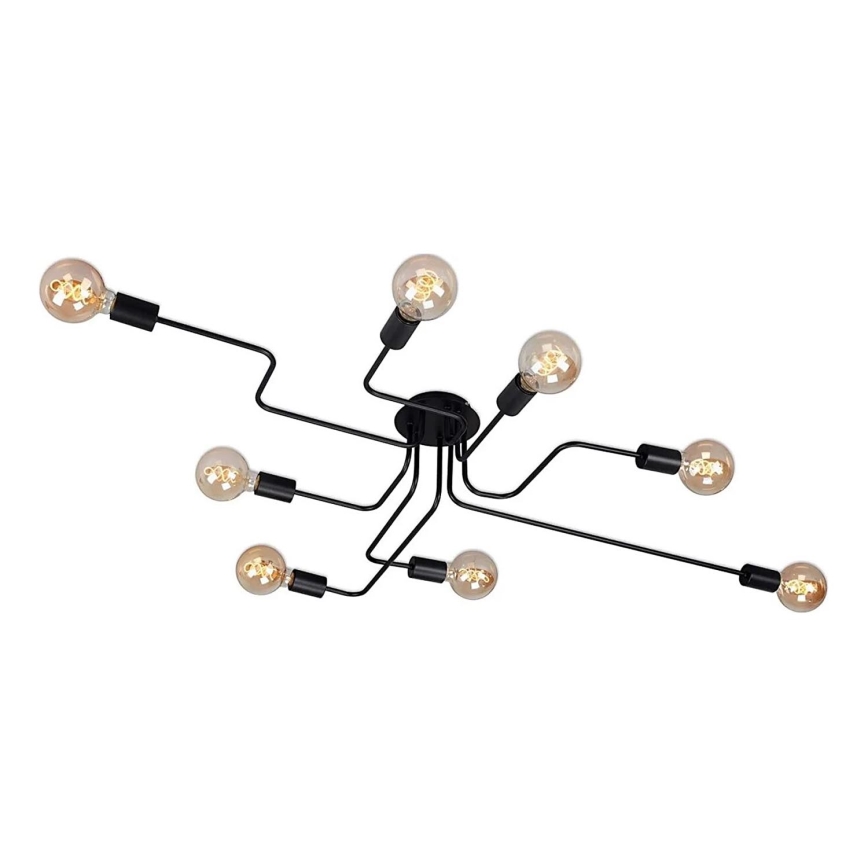 Briloner 2888-085 - Pinnale kinnitatav lühter FARETTO 8xE27/60W/230V must