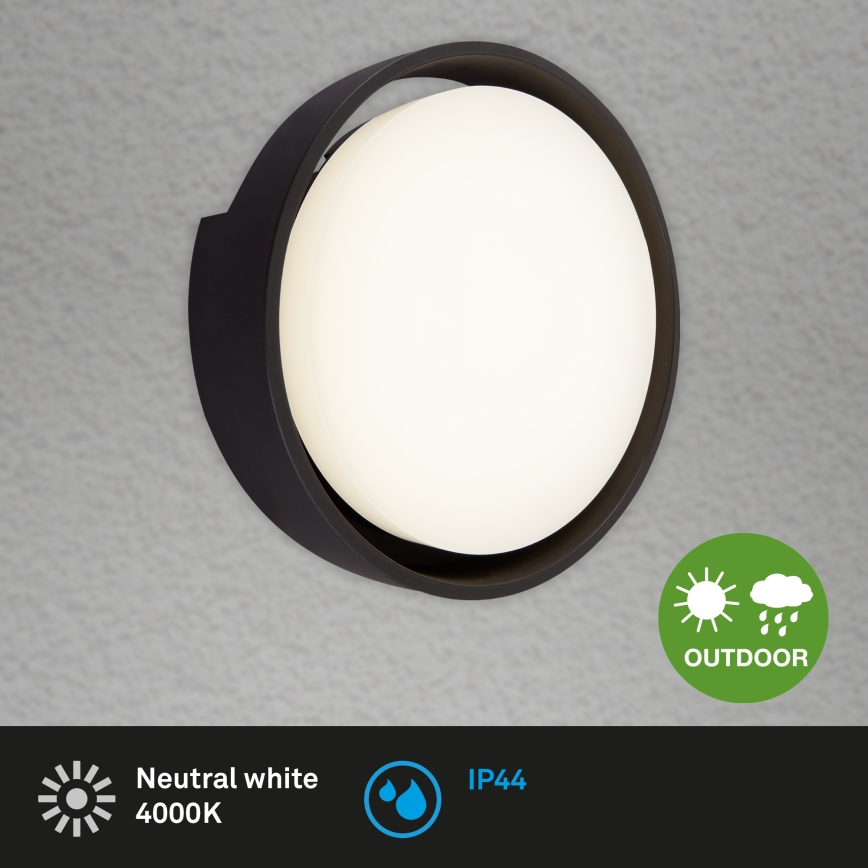 Briloner 3019-015 - LED Väli seinavalgusti GENUA LED/18W/230V IP44 must