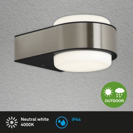 Briloner 3035-012- LED Väli seinavalgusti HANAU LED/6,5W/230V IP44 matt kroom
