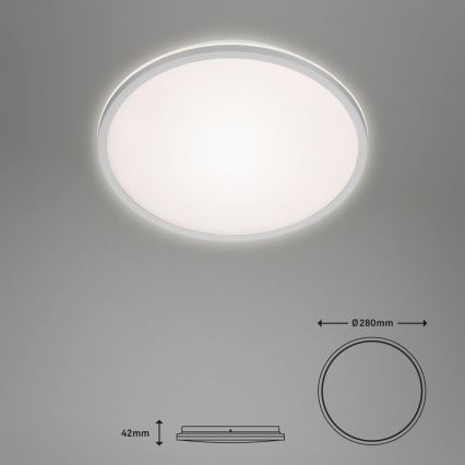 Briloner 3046-014 - LED Laevalgusti LED/15W/230V 4000K d. 28 cm hõbedane