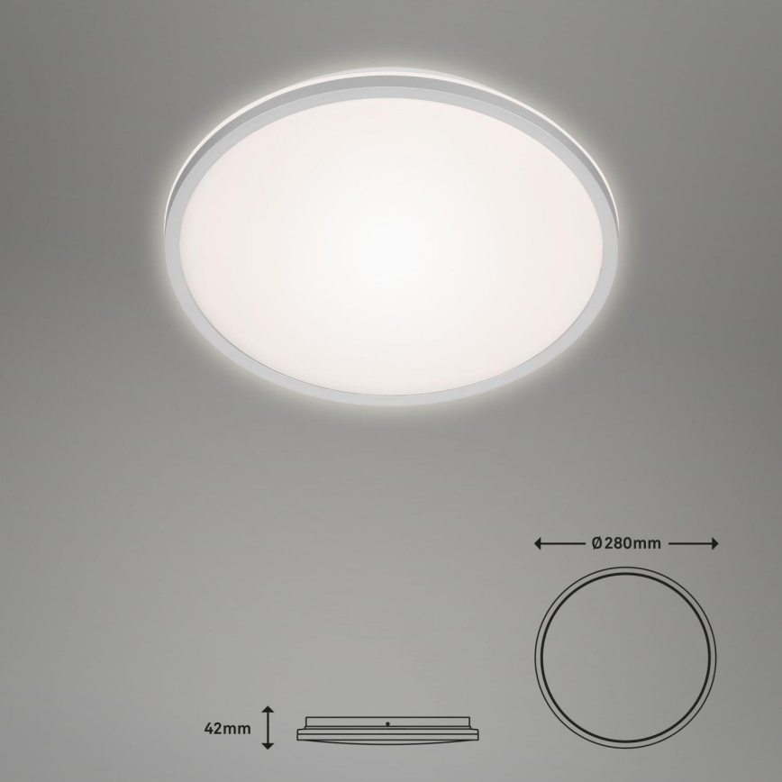 Briloner 3046-014 - LED Laevalgusti LED/15W/230V 4000K d. 28 cm hõbedane