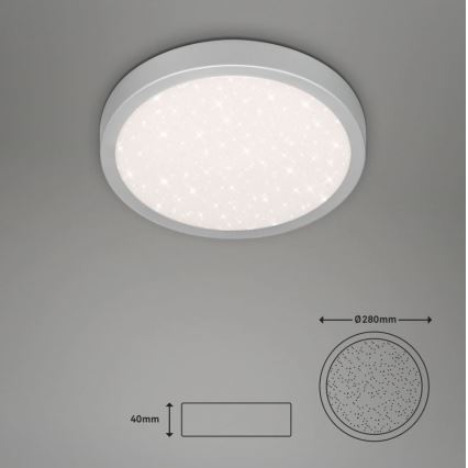 Briloner 3048-014 - LED Laevalgusti RUNA LED/18W/230V hõbe