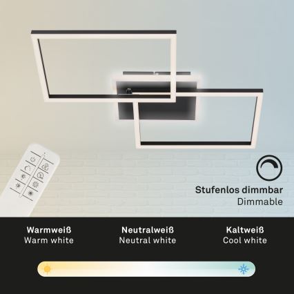 Briloner 3049-015 - LED Hämardatav laevalgusti FRAME LED/40W/230V + kaugjuhtimispult