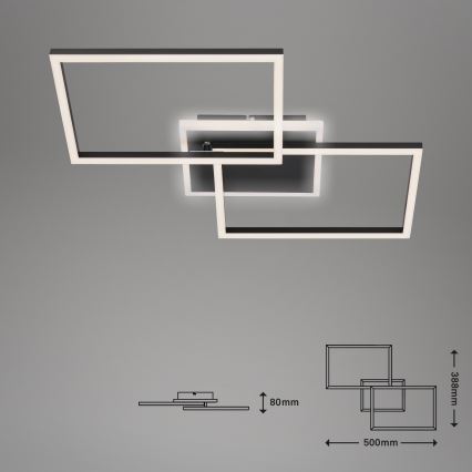 Briloner 3049-015 - LED Hämardatav laevalgusti FRAME LED/40W/230V + kaugjuhtimispult