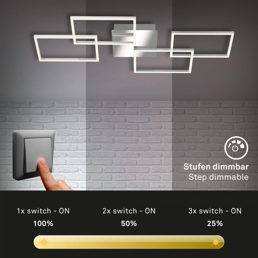 Briloner 3091-018 - LED Hämardatav laevalgusti FRAME LED/30W/230V läikiv kroom