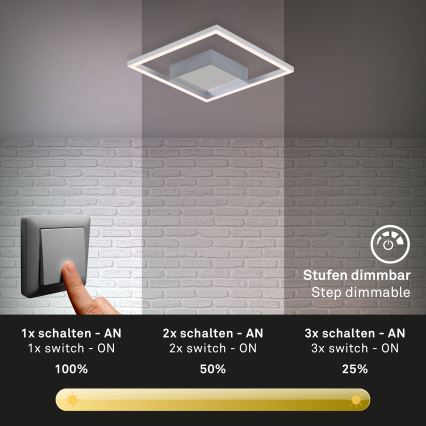 Briloner 3105-018 - LED Hämardatav laevalgusti FRAMES LED/9,7W/230V