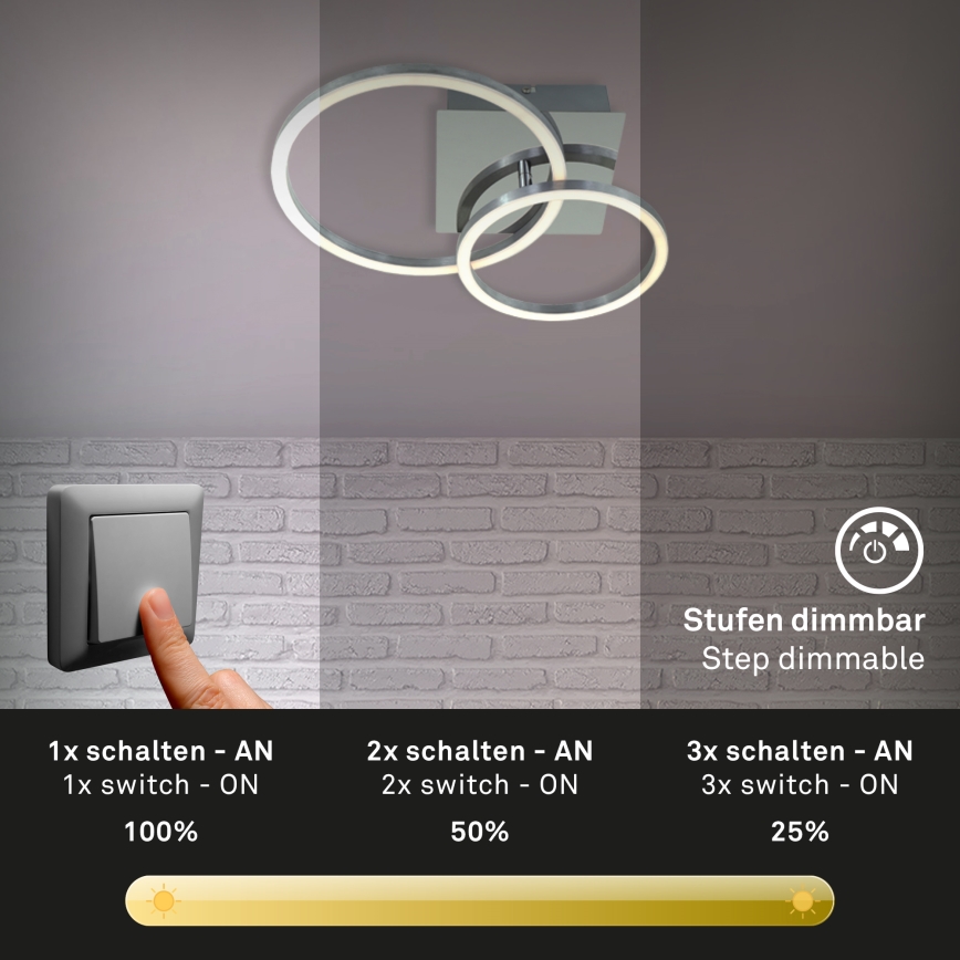 Briloner 3110-018 - LED Hämardatav laevalgusti FRAMES LED/16W/230V