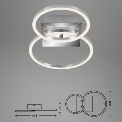 Briloner 3110-018 - LED Hämardatav laevalgusti FRAMES LED/16W/230V