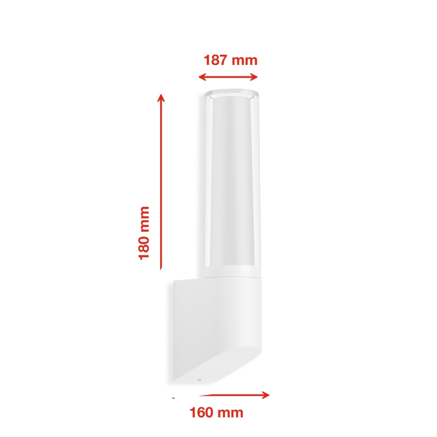 Briloner 311306TF - LED Väli seinavalgusti LED/8W/230V 4000K IP44 valge