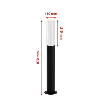 Briloner 311405TF - LED Välivalgusti LED/8W/230V IP44 4000K 57 cm must