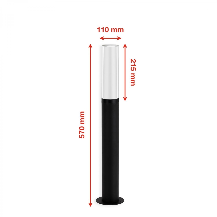 Briloner 311405TF - LED Välivalgusti LED/8W/230V IP44 4000K 57 cm must