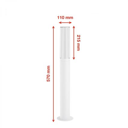 Briloner 311406TF - LED Välivalgusti LED/8W/230V IP44 4000K 57 cm valge