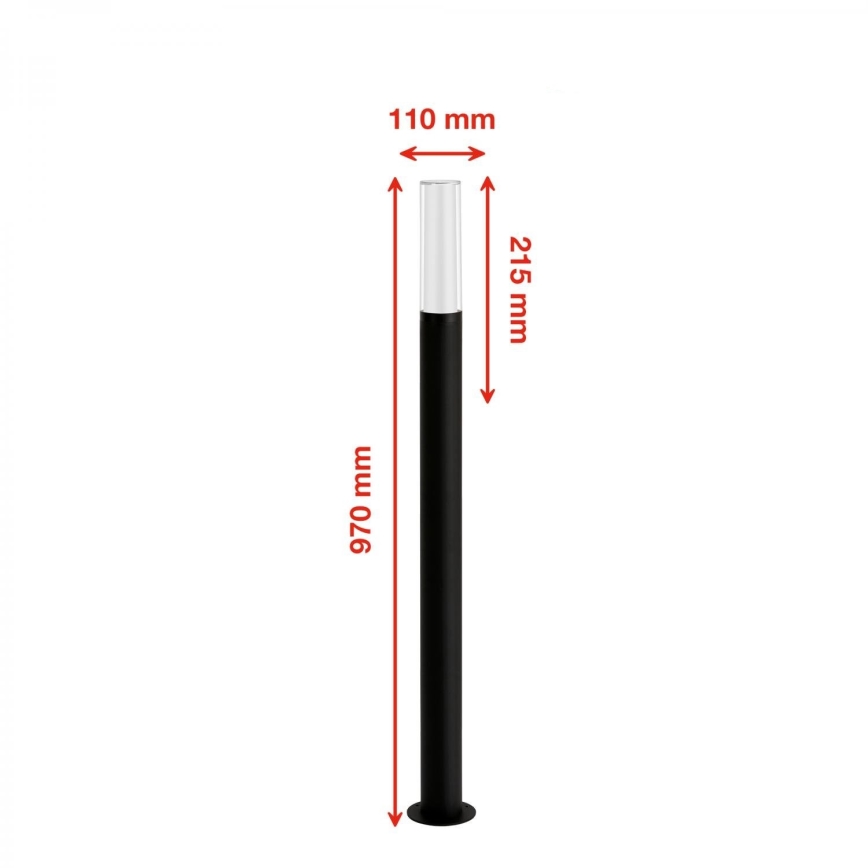 Briloner 311505TF - LED Välivalgusti LED/8W/230V IP44 4000K 97 cm must