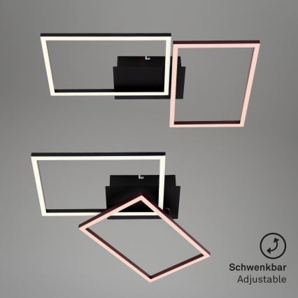 Briloner 3149-018 - LED Hämardatav pinnale kinnitatav lühter FRAME 2xLED/15W/230V + pult